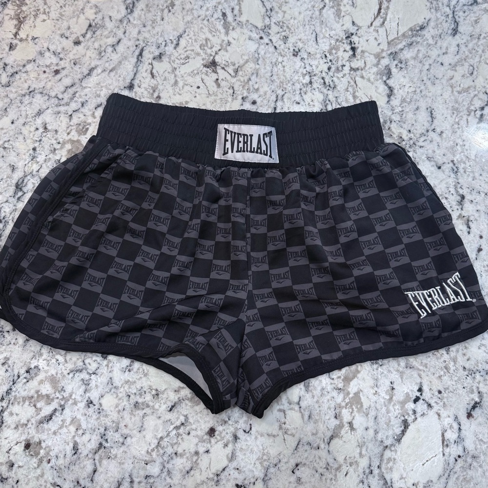 Everlast Forever 21 Women's Black Checkered Shorts